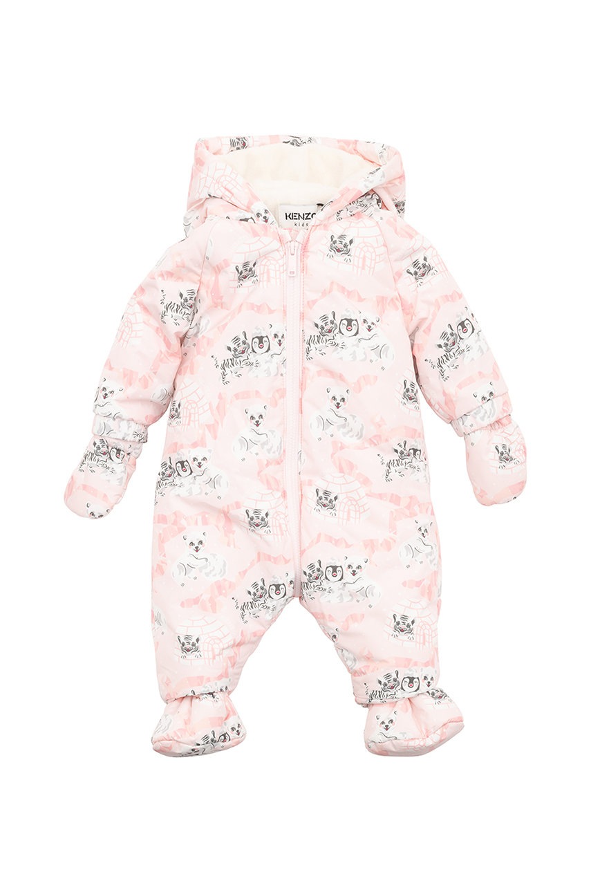 Комбинезон для младенцев Kenzo Kids цвет розовый Комбинезон для младенцев Kenzo Kids цвет розовый