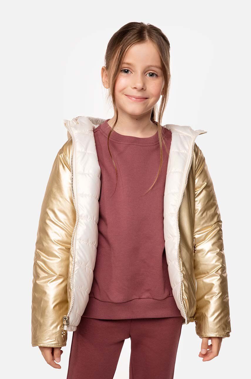 Детская двусторонняя куртка Coccodrillo цвет бежевый