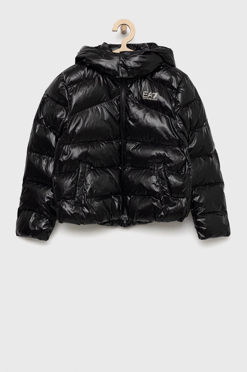 

Детско яке EA7 Emporio Armani в черно, Черен
