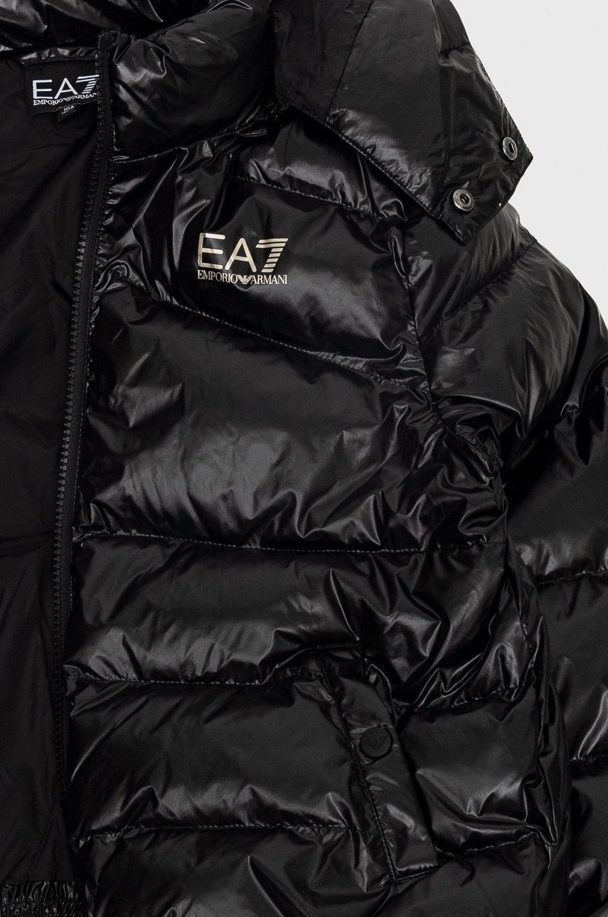 

Дитяча куртка EA7 Emporio Armani колір чорний