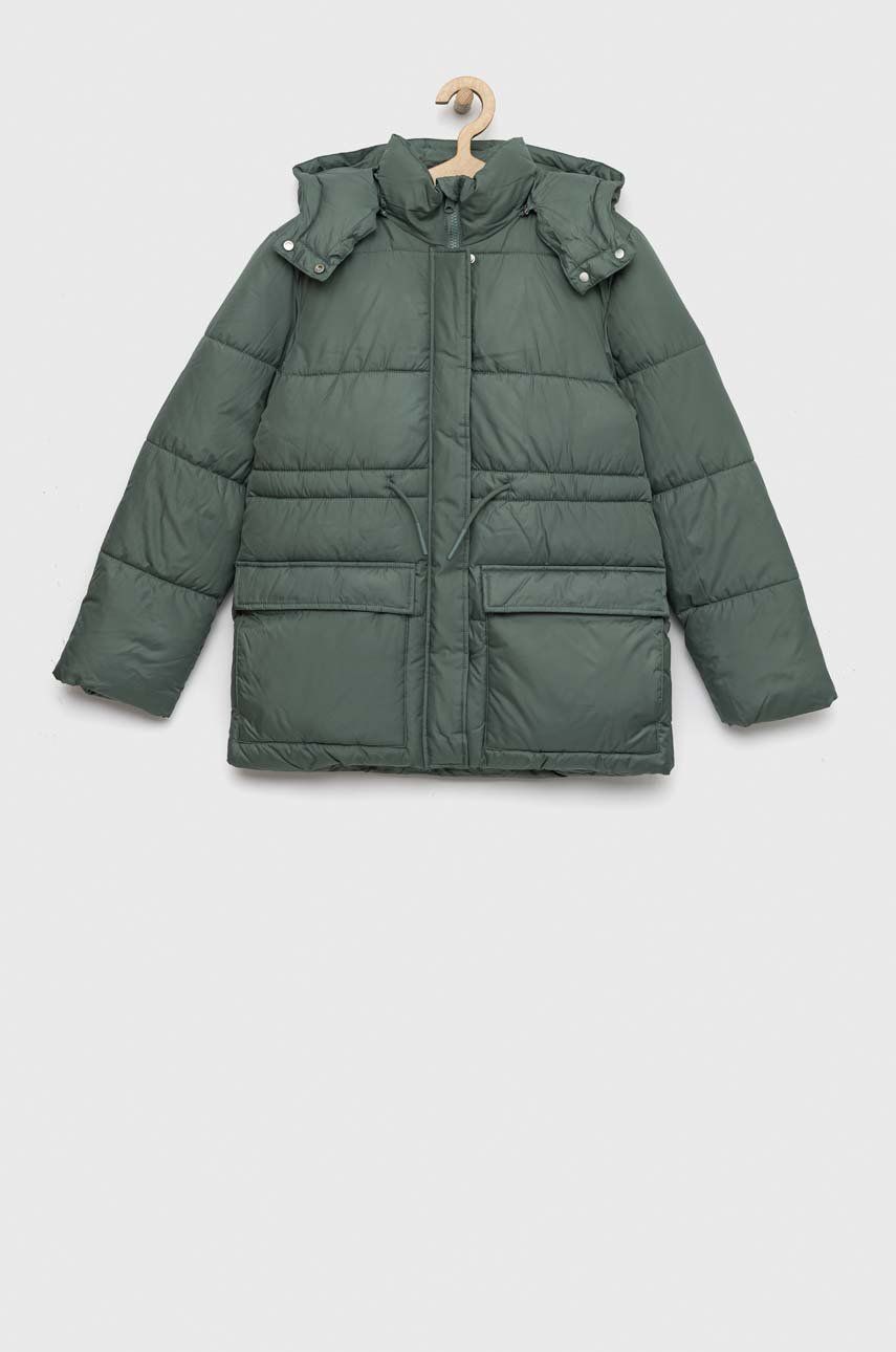 Dětská bunda Tom Tailor zelená barva - zelená -  Hlavní materiál: 100% Polyester Podšívka: