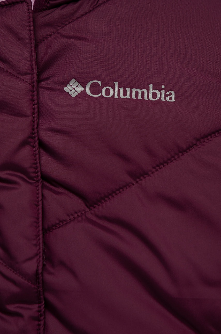 

Детская двусторонняя куртка Columbia цвет фиолетовый
