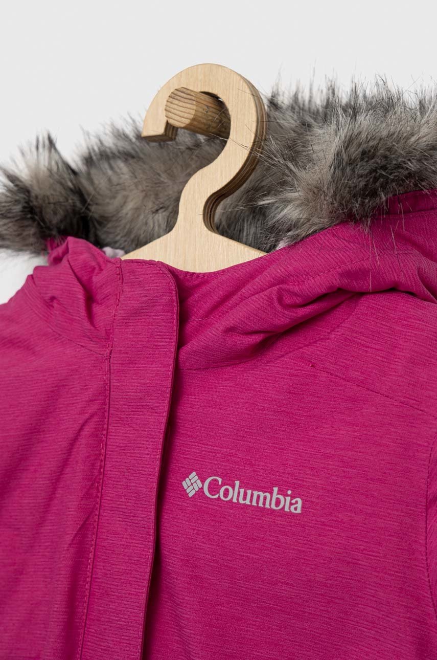 

Дитяча куртка Columbia колір рожевий