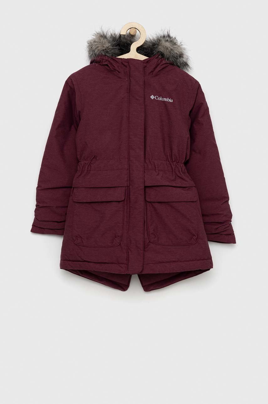 Детская куртка Columbia цвет фиолетовый Детская куртка Columbia цвет фиолетовый
