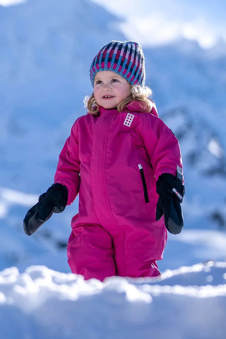 Lego Wear salopete de iarna pentru copii culoarea roz