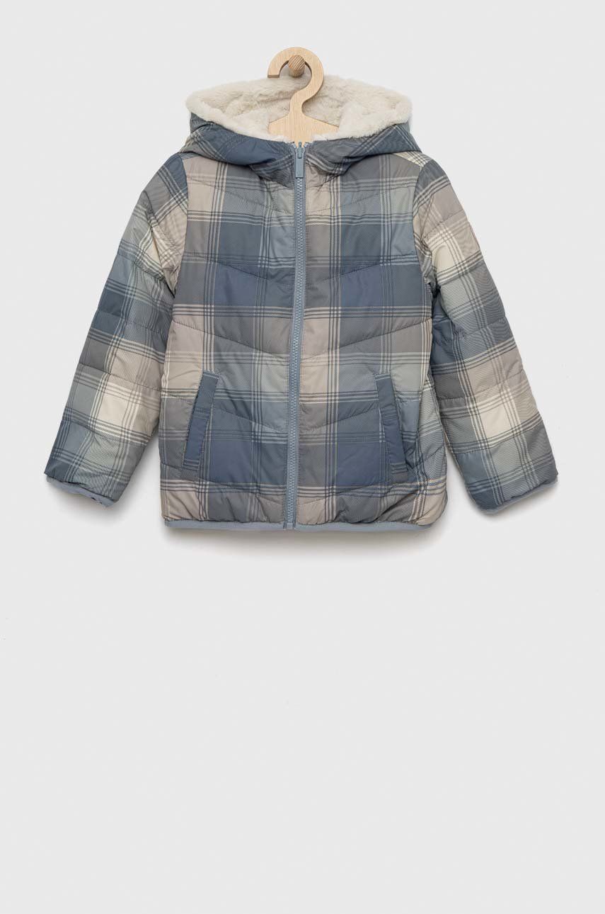 Dětská oboustranná bunda Abercrombie & Fitch - modrá -  Hlavní materiál: 100 % Polyester P