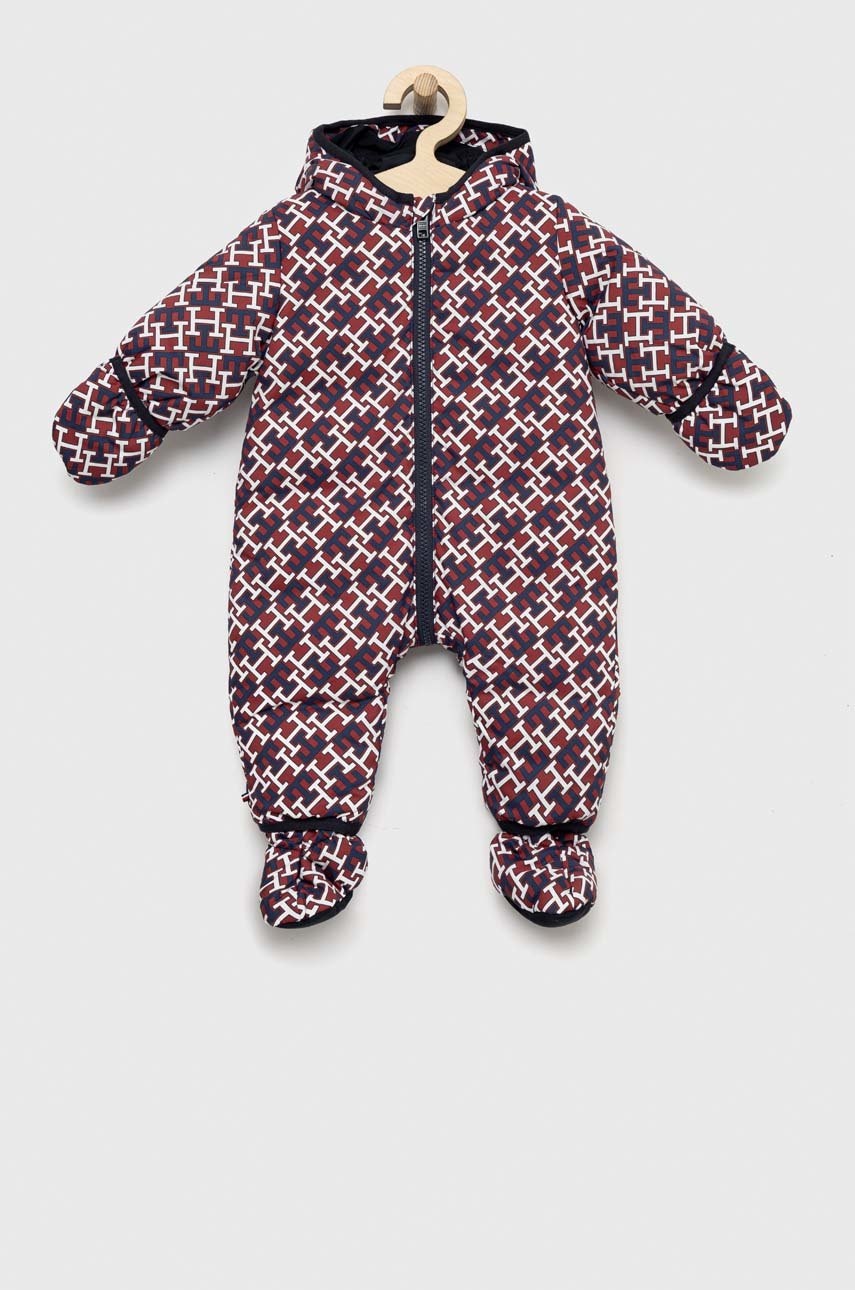 Комбинезон для младенцев Tommy Hilfiger цвет бордовый Комбинезон для младенцев Tommy Hilfiger цвет бордовый