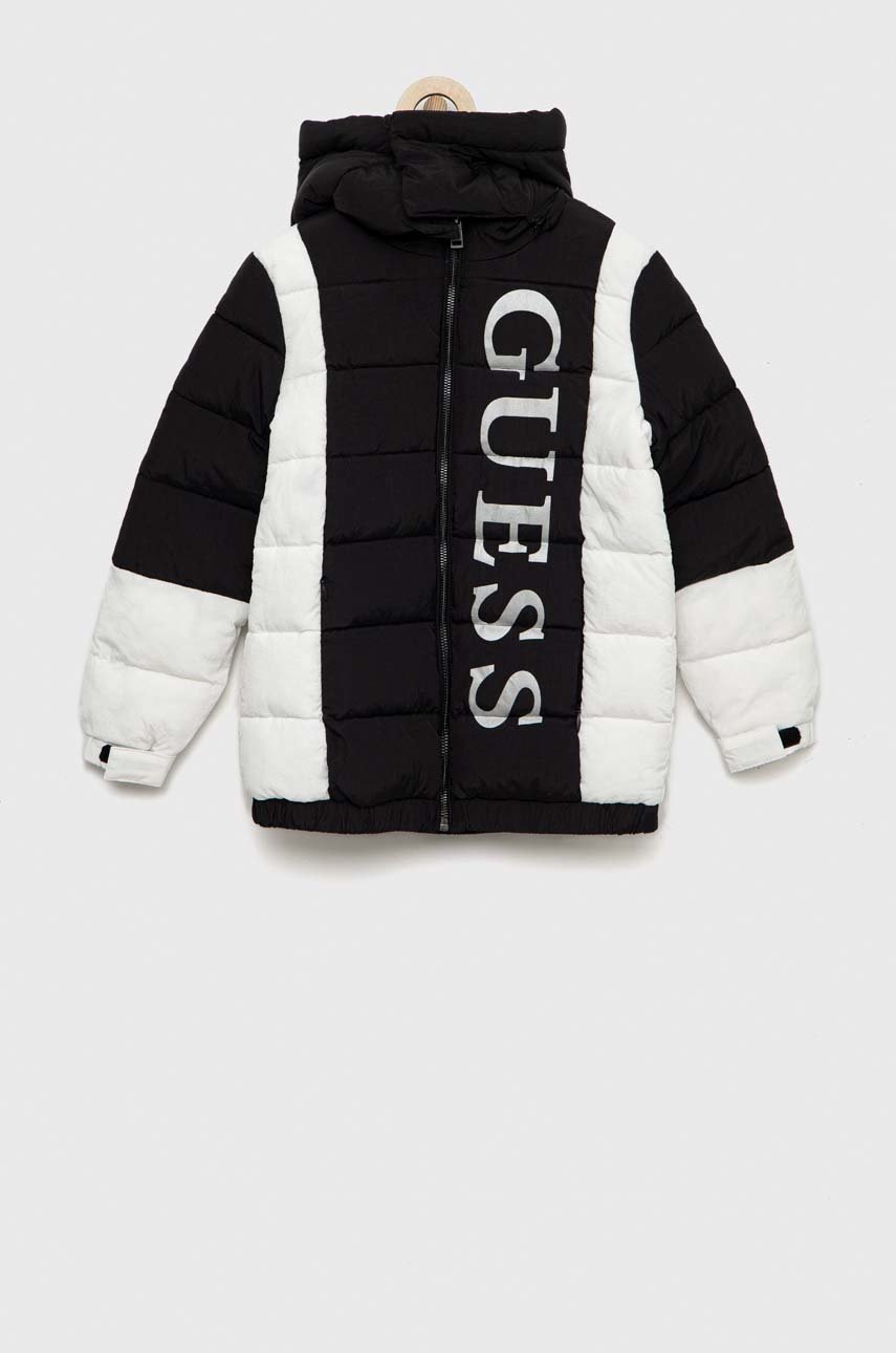 

Детско яке Guess в черно, Черен