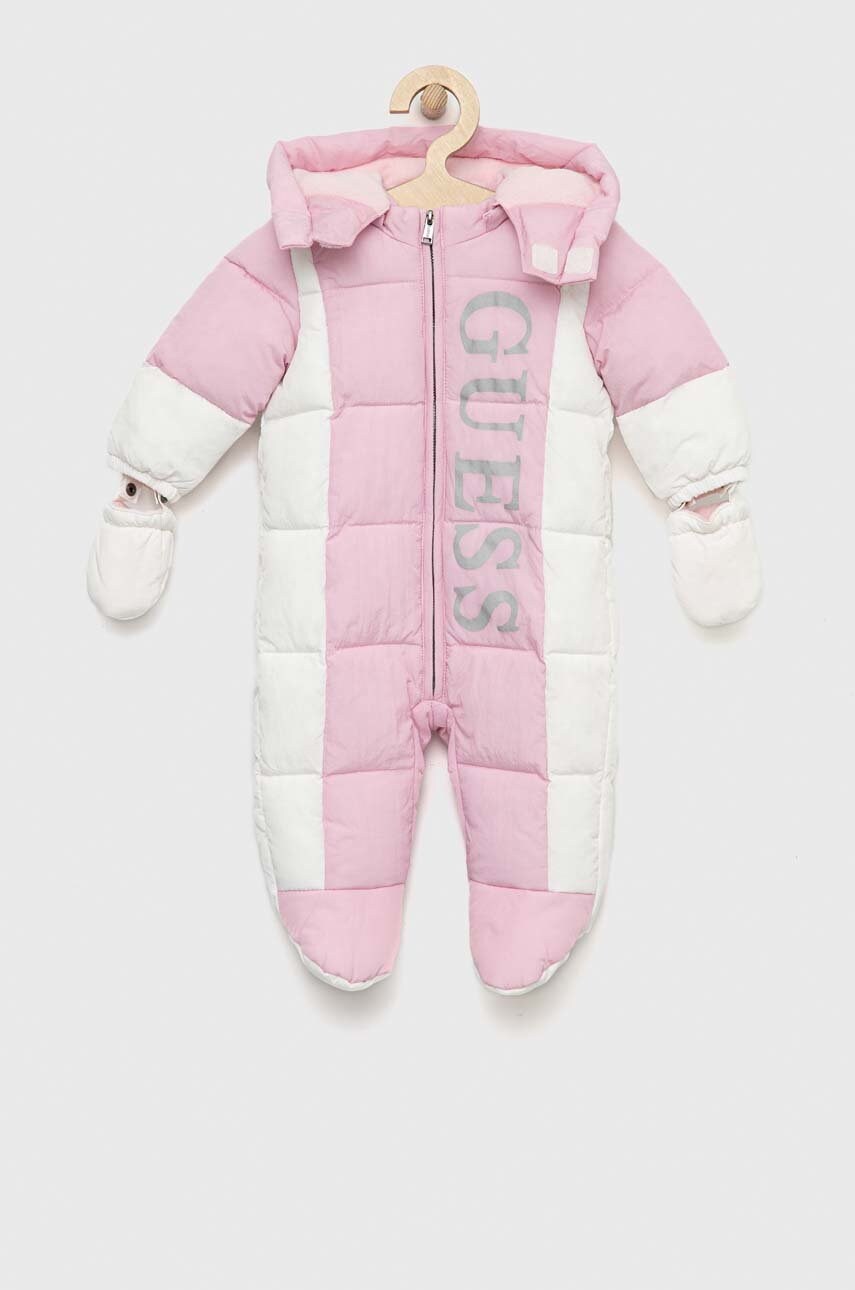 

Бебешки гащеризон Guess в розово, Розов