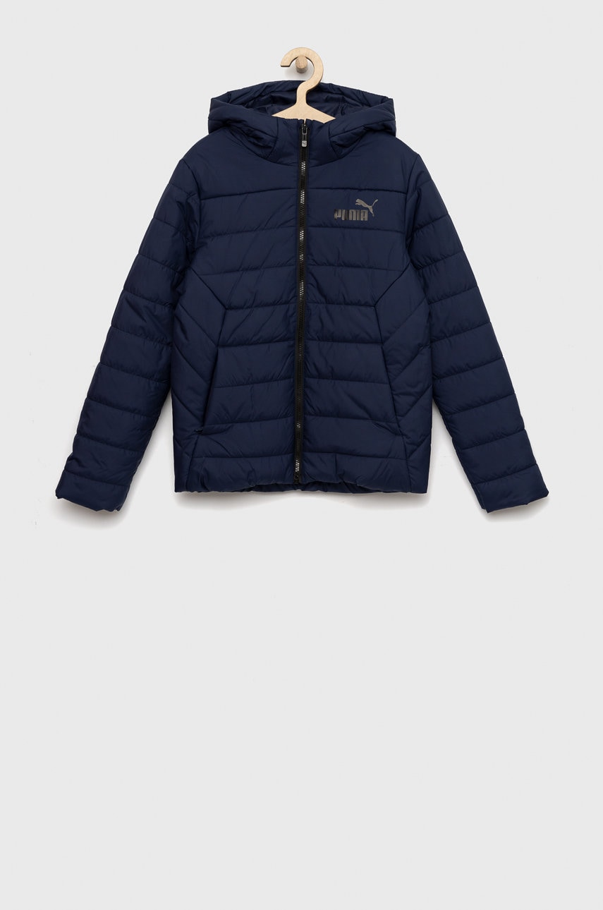 Puma geaca copii culoarea albastru marin