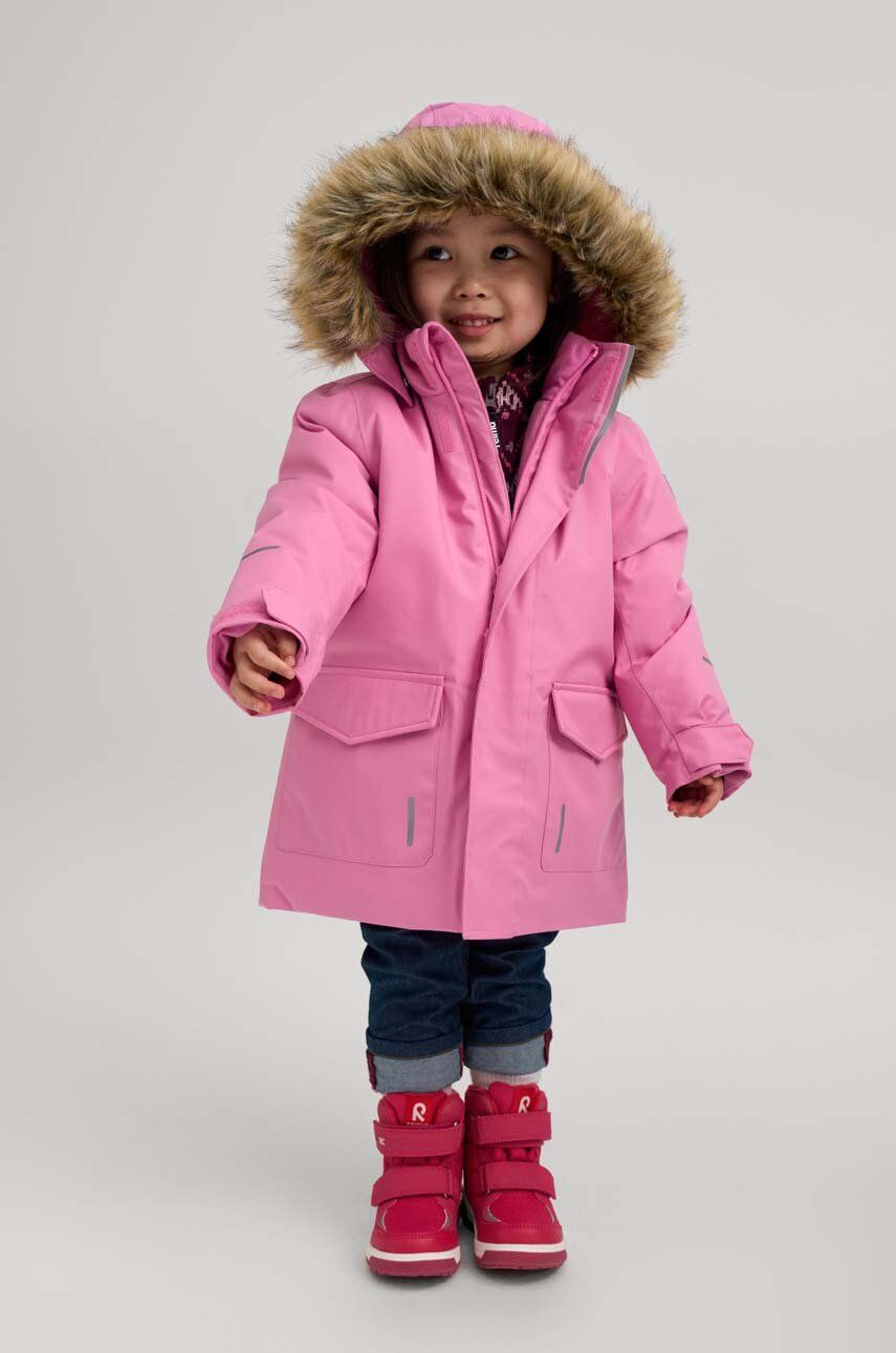 Dětská bunda Reima fialová barva - fialová -  Hlavní materiál: 100% Polyester Podšívka: 10