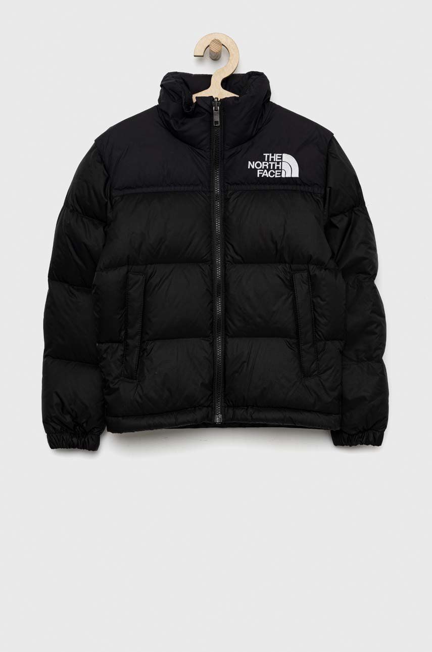 The North Face geaca de puf pentru copii culoarea negru