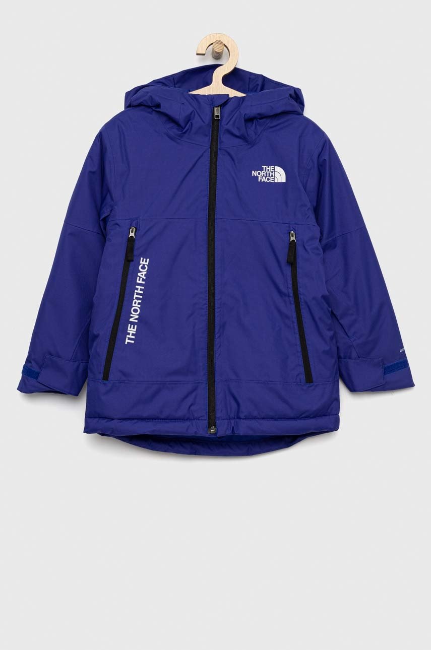 Dětská bunda The North Face tmavomodrá barva - námořnická modř -  Hlavní materiál: 100 % Polyes