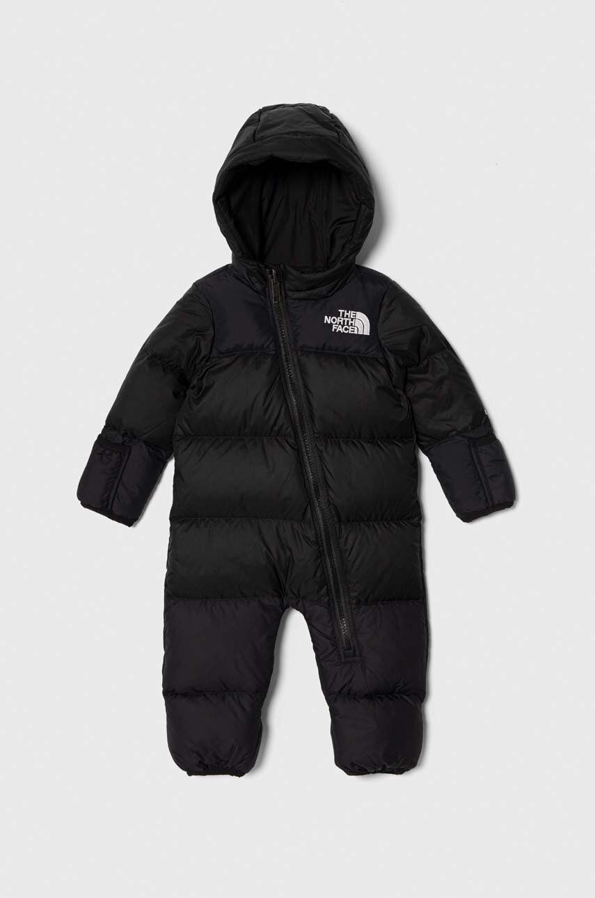 The North Face salopeta din puf pentru bebelusi BABY 1996 RETRO NUPTSE ONE PIECE culoarea negru