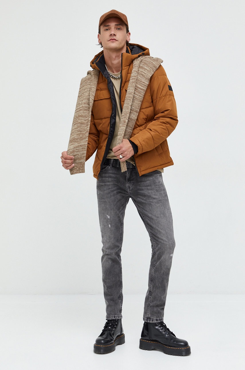 

Яке Jack & Jones в кафяво с преходна изолация, Кафяв