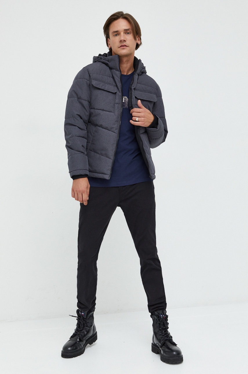 

Куртка Jack & Jones мужская цвет серый зимняя