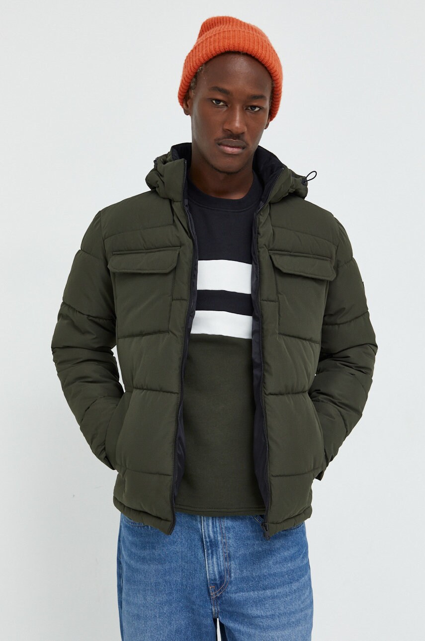 

Куртка Jack & Jones мужская цвет зелёный зимняя