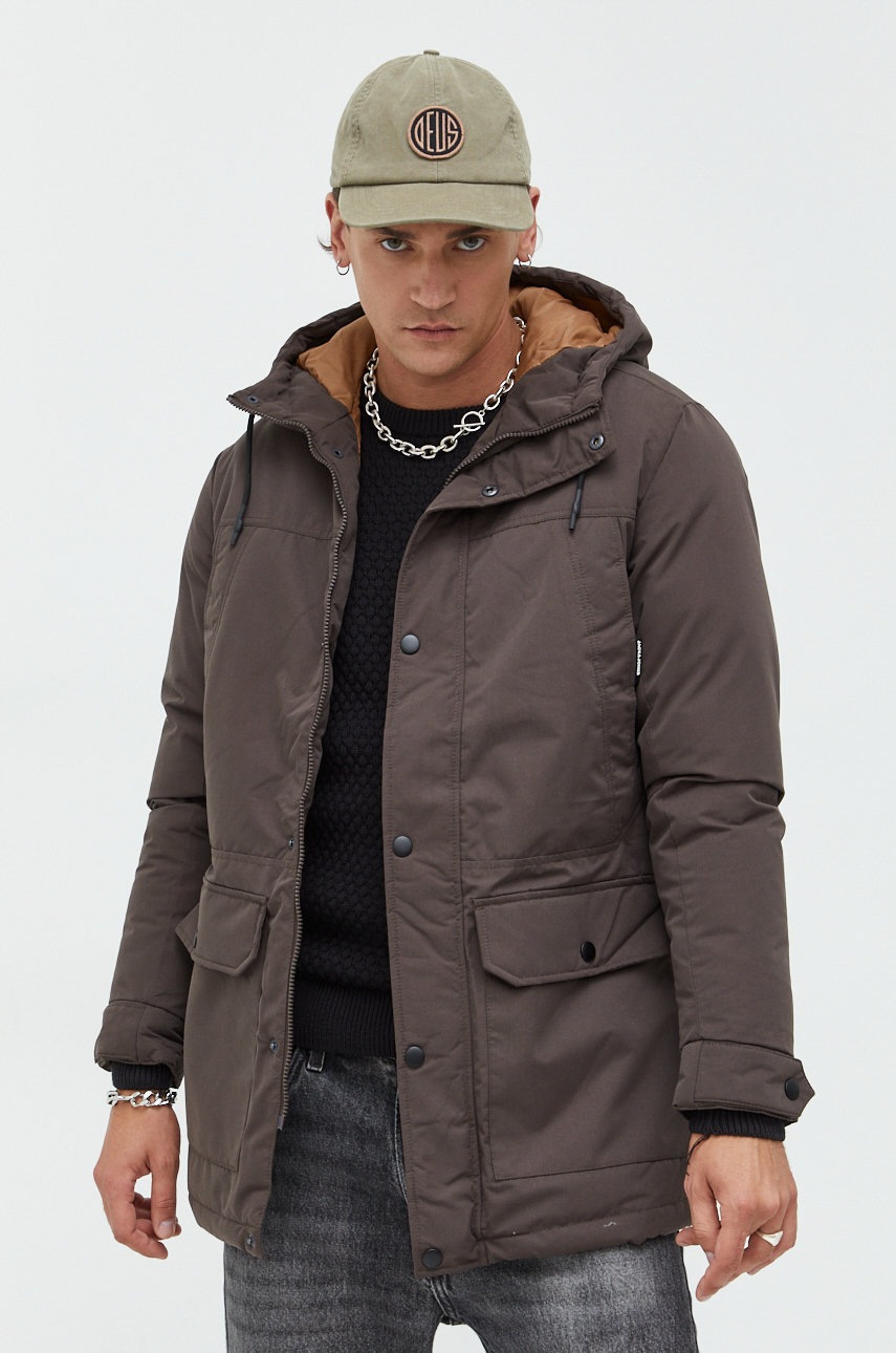 

Яке Jack & Jones в кафяво със зимна изолация, Кафяв