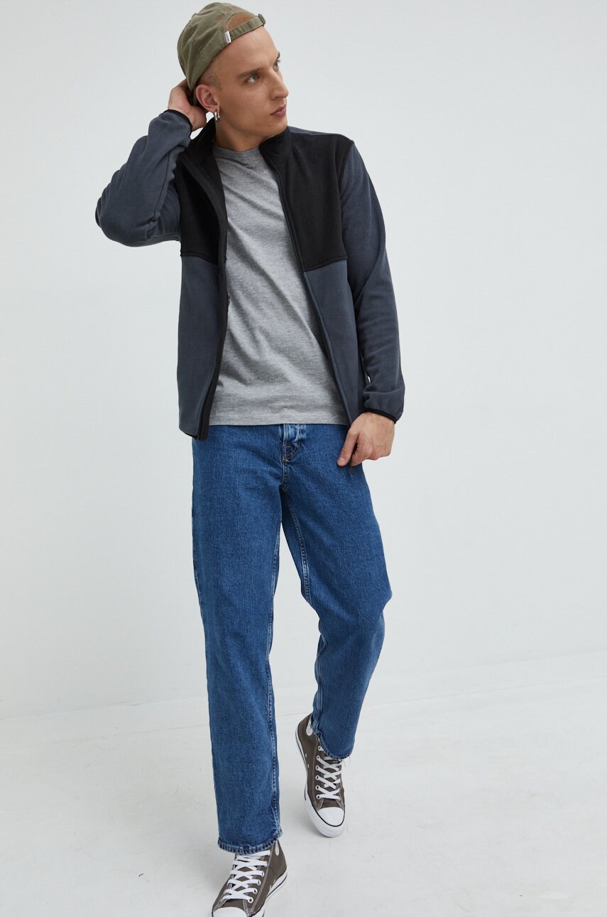 

Кофта Jack & Jones мужская цвет чёрный однотонная