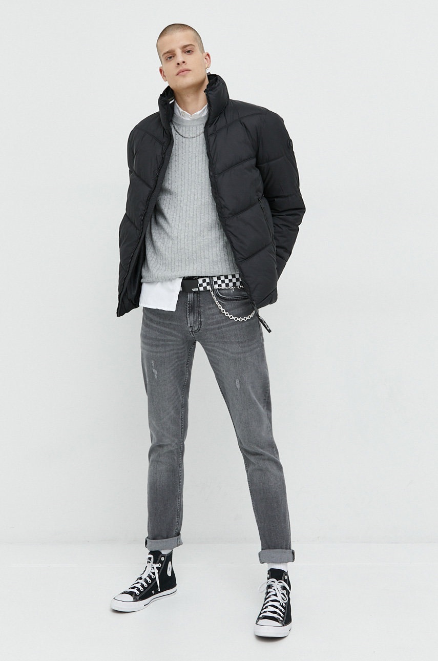 

Куртка Tom Tailor чоловіча колір чорний зимова oversize