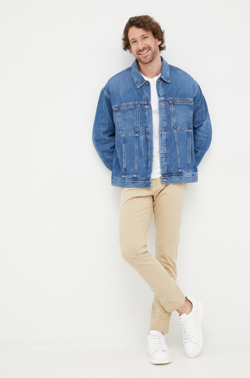 

Джинсова куртка Tommy Hilfiger чоловіча перехідна oversize