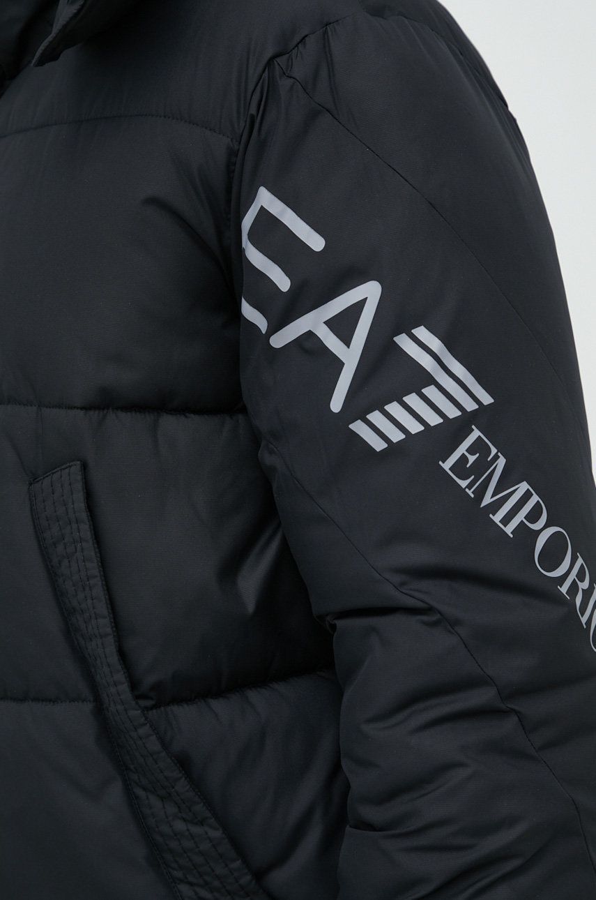 EA7 Emporio Armani kurtka męska kolor czarny zimowa