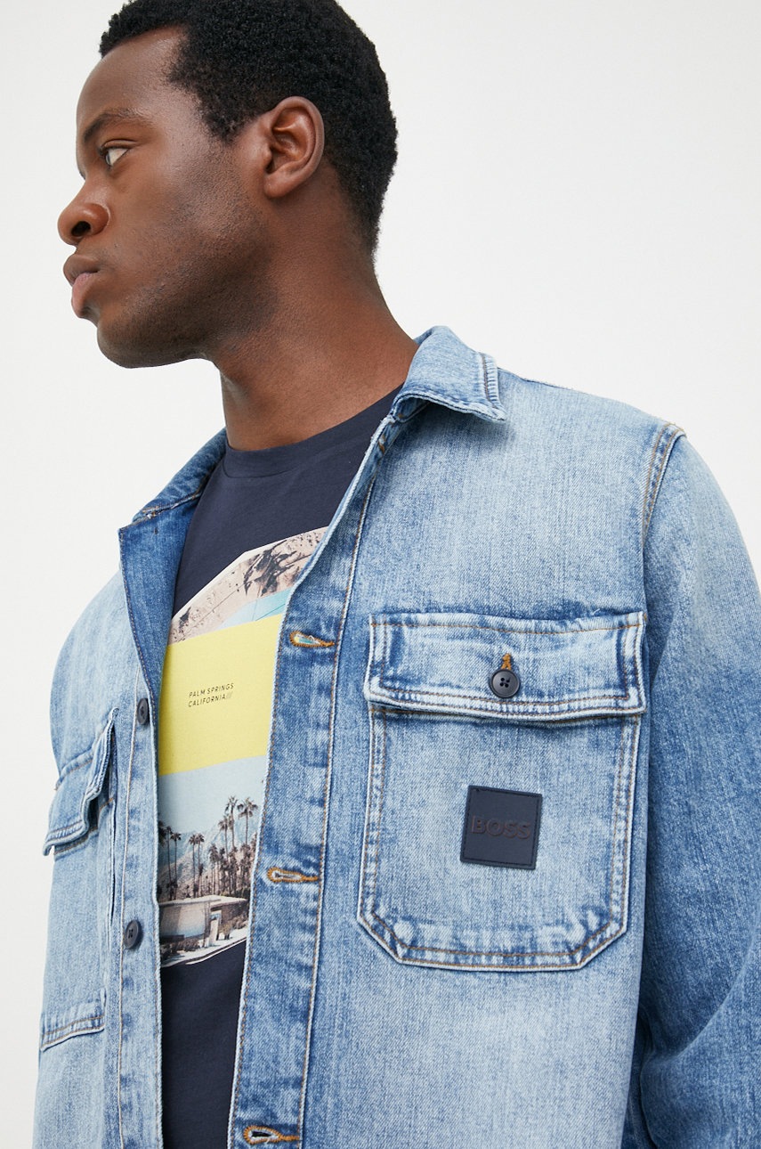 

Яке BOSS Boss Casual с преходна изолация, Син