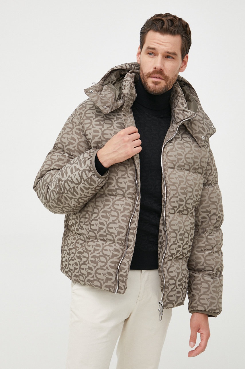 

Куртка Emporio Armani чоловіча колір зелений зимова