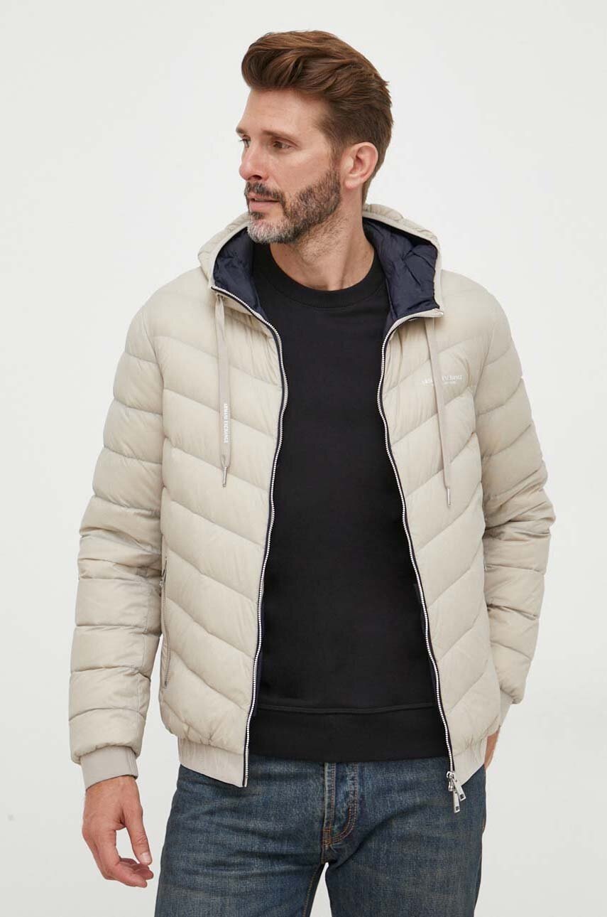 

Пуховая куртка Armani Exchange мужская цвет серый зимняя