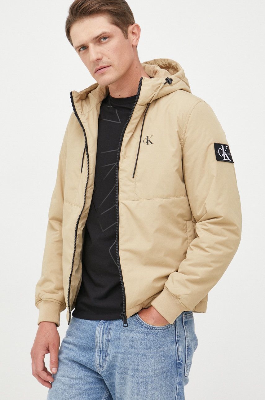

Яке Calvin Klein Jeans в бежово с преходна изолация, Бежов