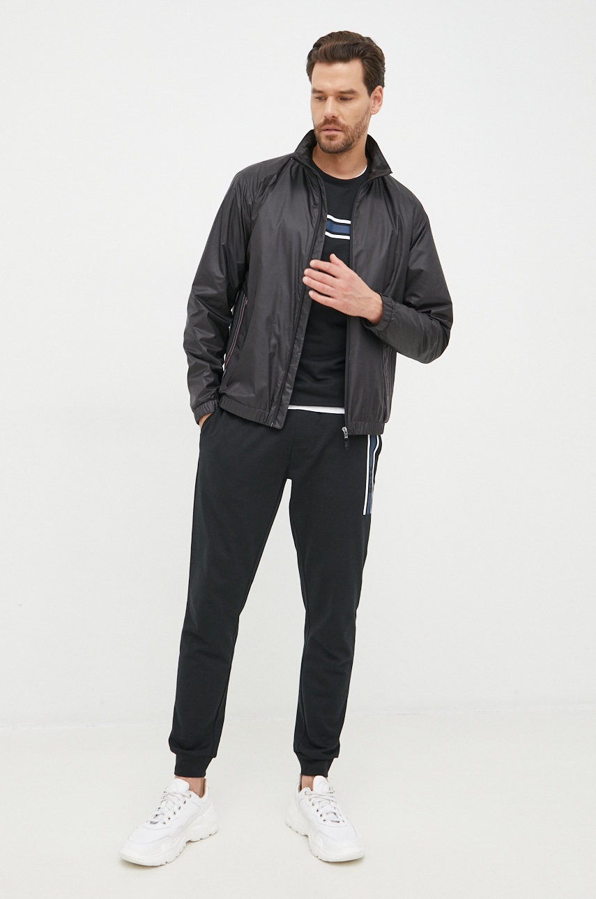 

Куртка BOSS Boss Athleisure чоловіча колір чорний перехідна