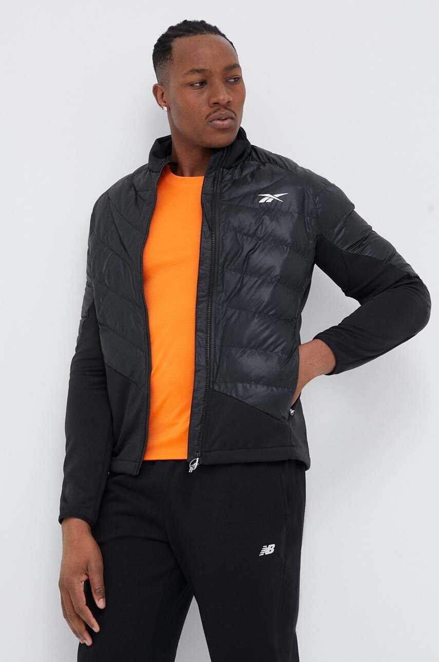 

Спортно яке Reebok Thermowarm + Graphene Hybrid в черно с преходна изолация, Черен