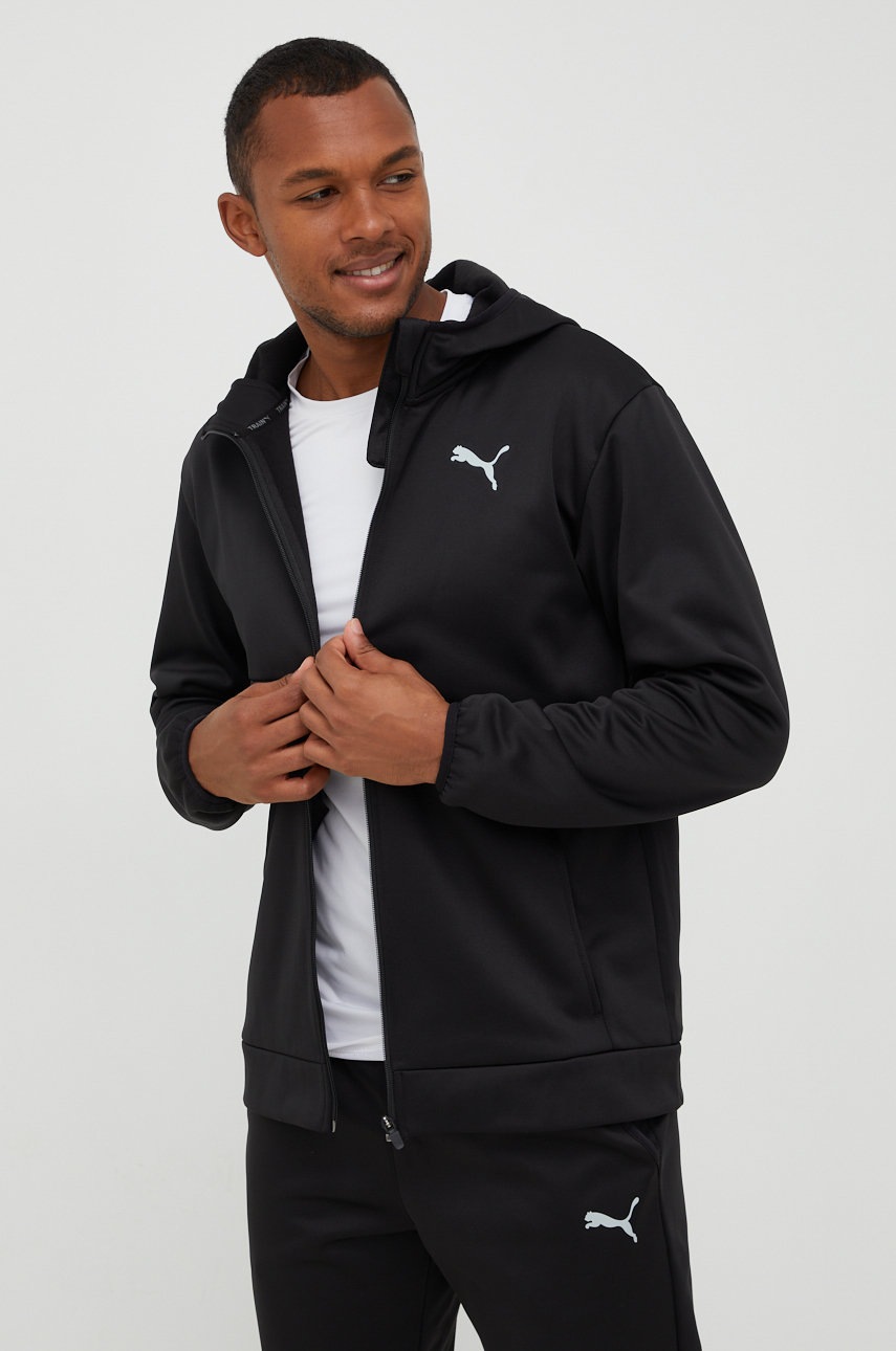 Puma Bluza Trening Train All Day Barbati, Culoarea Negru, Neted