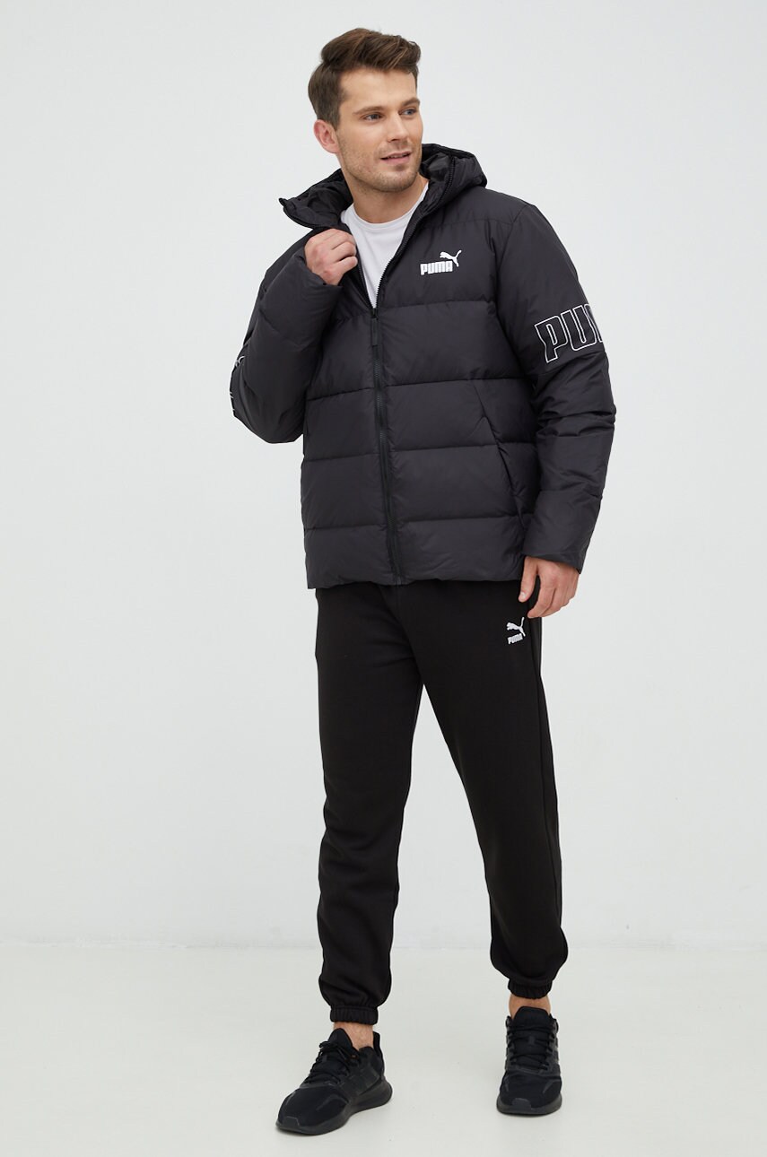 

Пуховая куртка Puma мужская цвет чёрный зимняя