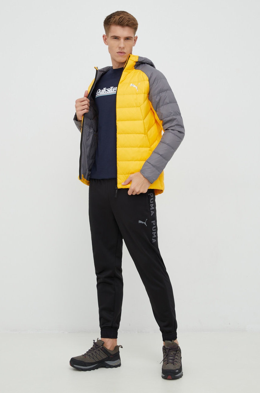 

Пухова куртка Puma чоловіча колір жовтий