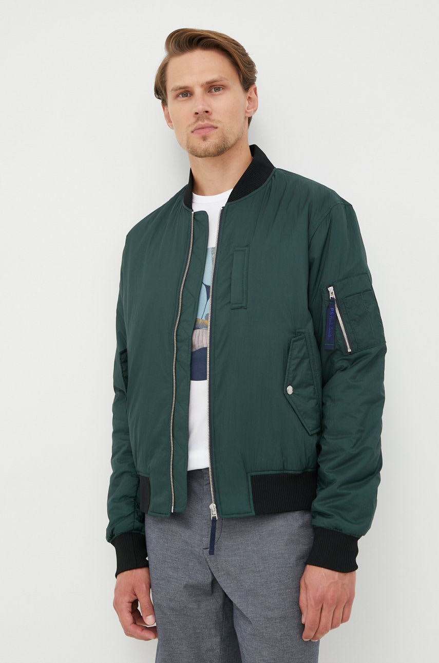 Ps paul smith geaca bomber barbati, culoarea verde, de tranzitie