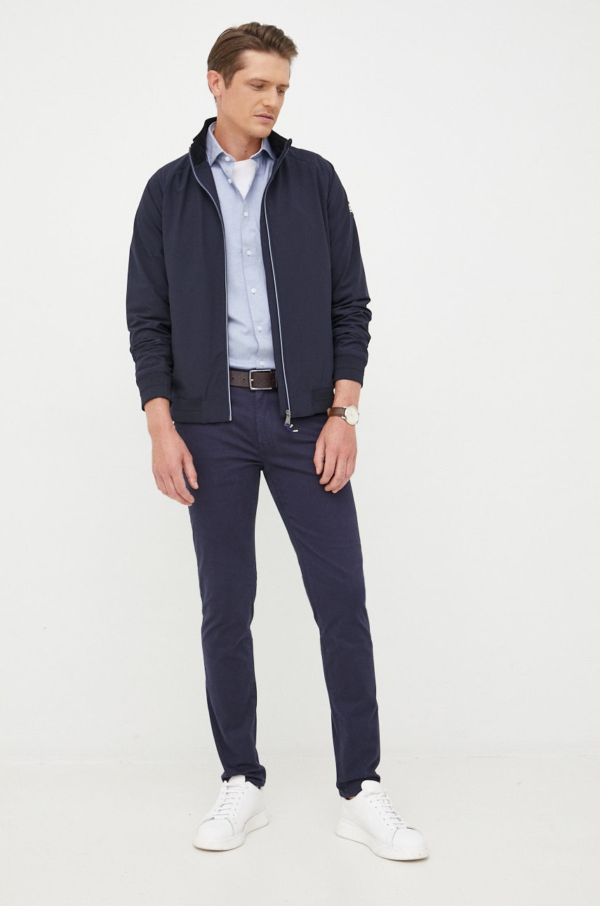 

Куртка-бомбер Scotch & Soda мужской цвет синий переходная