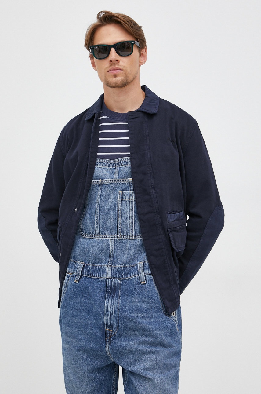 

Яке Pepe Jeans в тъмносиньо с преходна изолация, Тъмносин