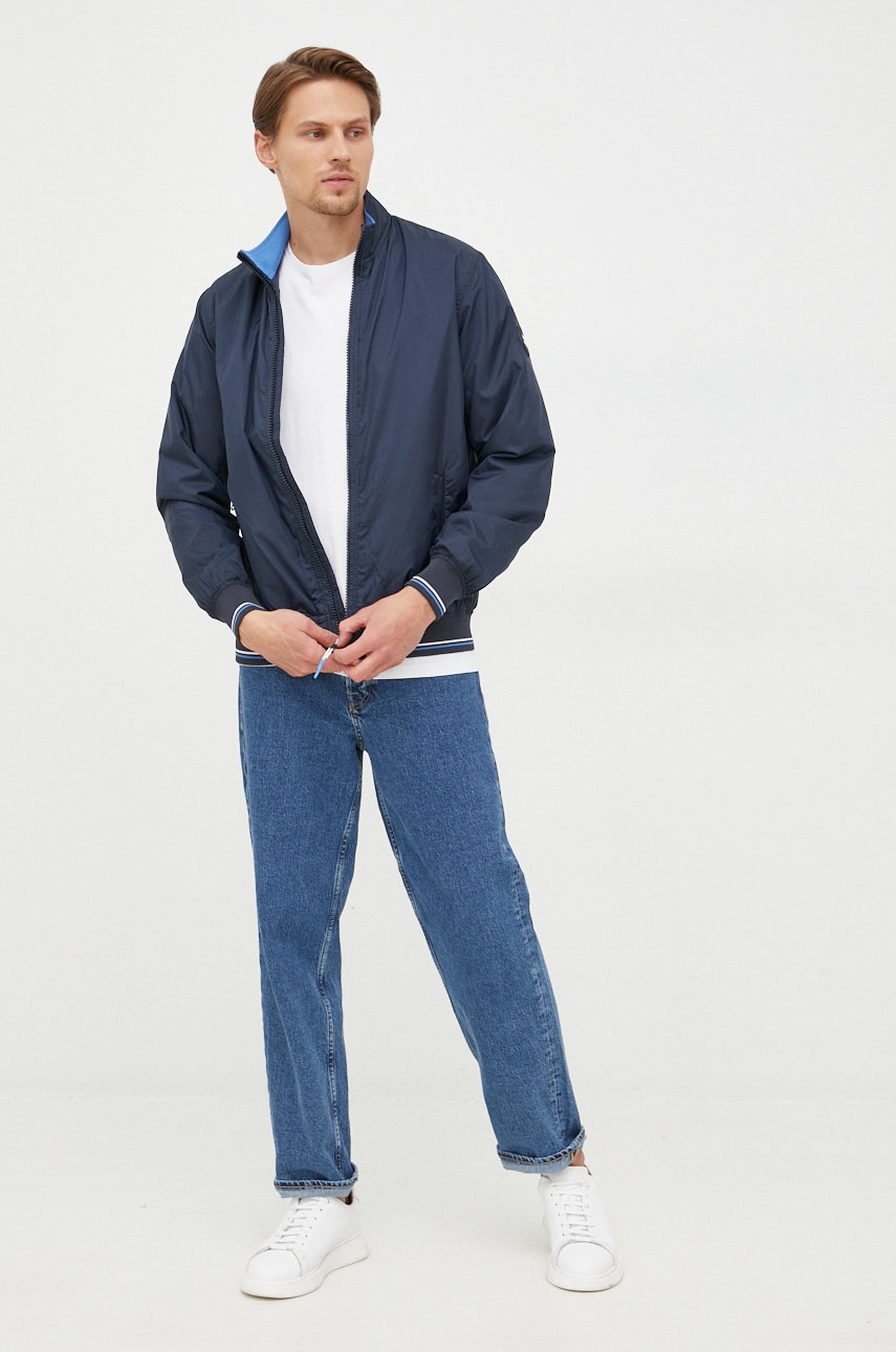 

Куртка Pepe Jeans чоловіча колір синій перехідна
