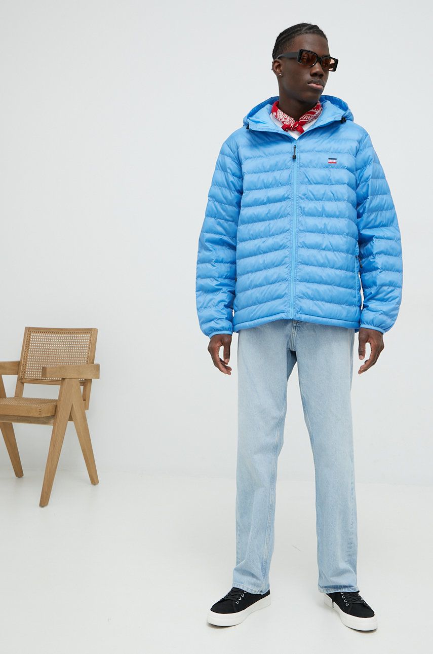Bunda Levi′s pánská, přechodná - modrá -  100% Polyester