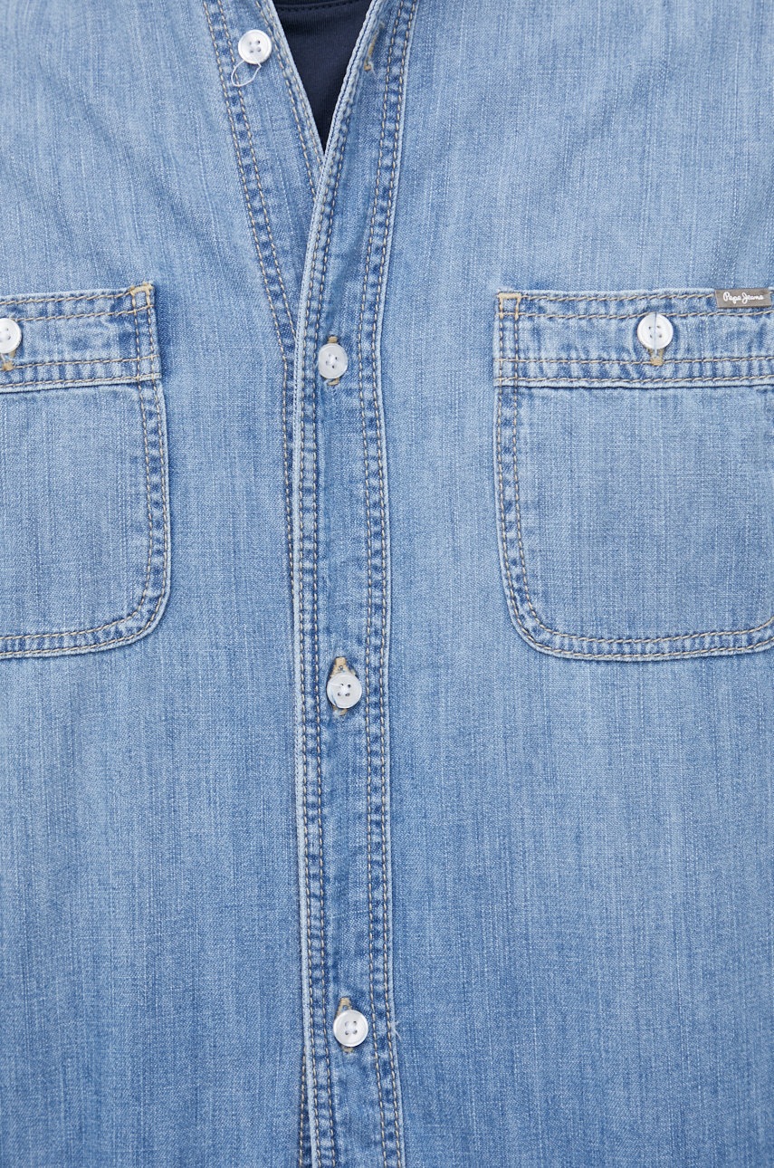 

Джинсовая рубашка Pepe Jeans мужская regular классический воротник