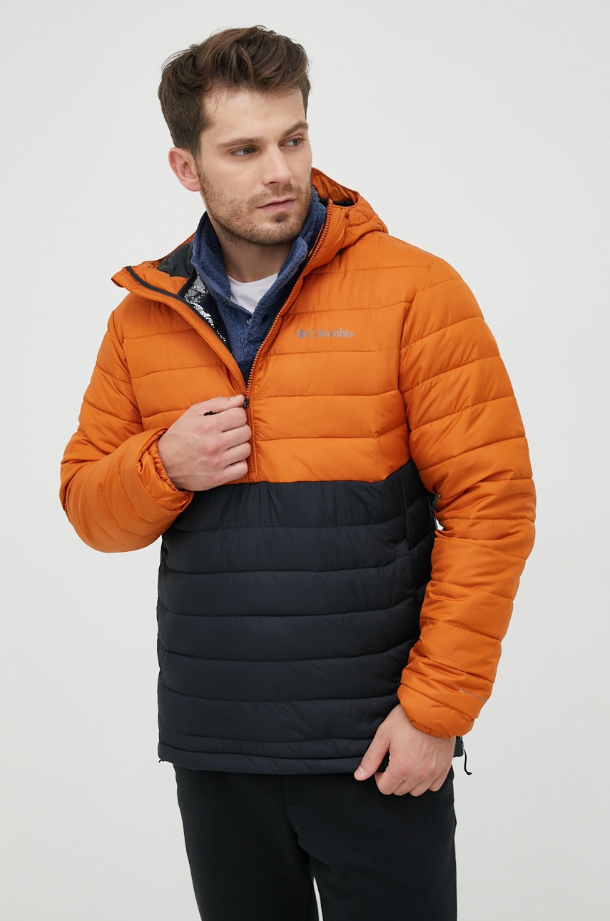 

Спортивна куртка Columbia Powder Lite колір помаранчевий перехідна 1957391-10