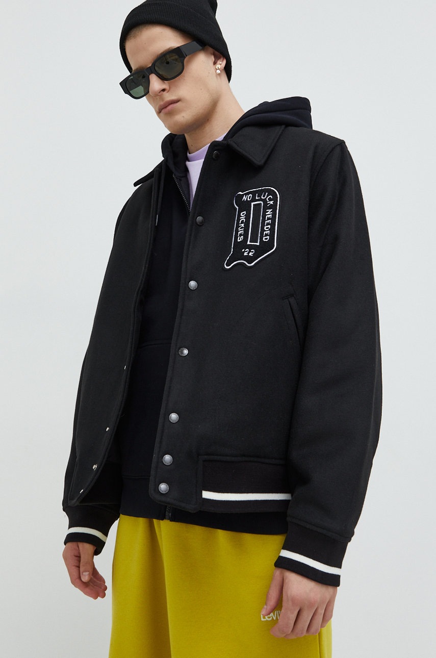 

Яке Dickies в черно с преходна изолация, Черен