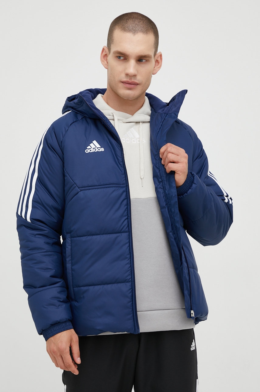 Adidas performance geaca barbati, culoarea albastru marin, de iarna