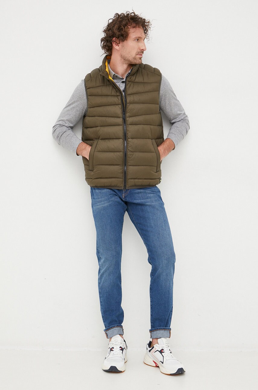 

Безрукавка Scotch & Soda мужской цвет зелёный переходной