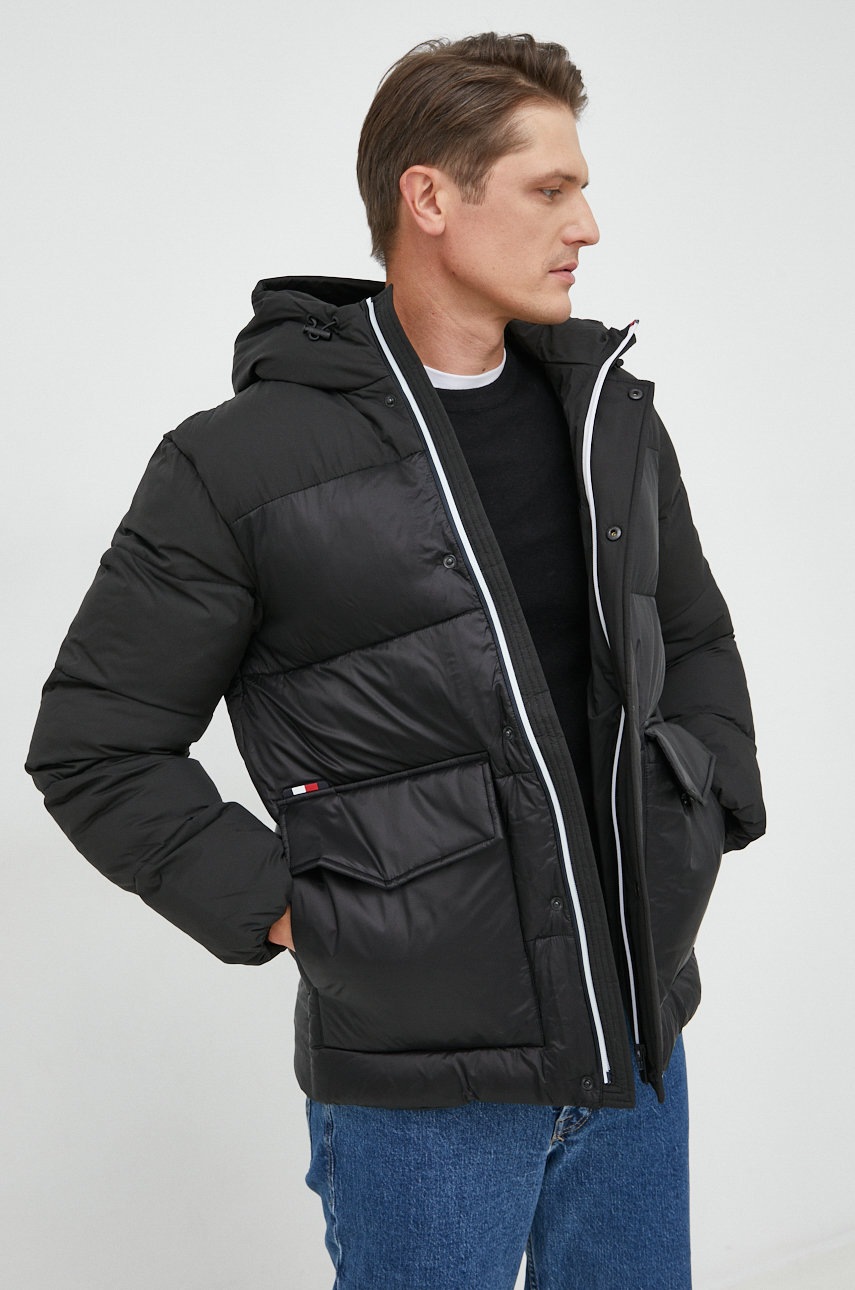 

Куртка Tommy Hilfiger чоловіча колір чорний зимова