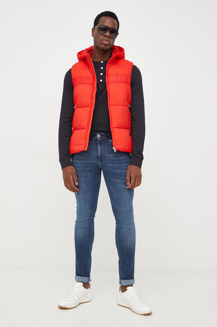 

Безрукавка Tommy Hilfiger чоловічий колір помаранчевий зимовий