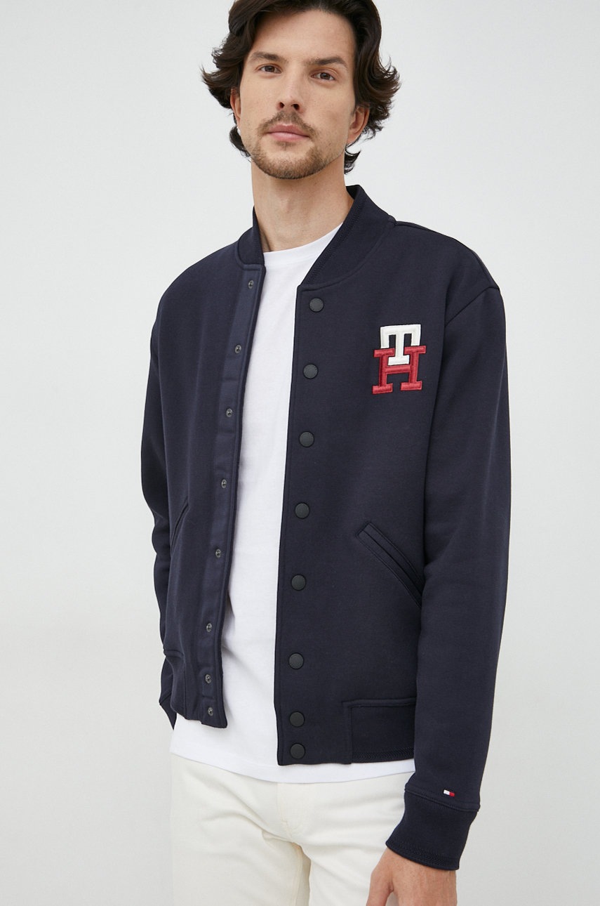 

Суичър Tommy Hilfiger в тъмносиньо, Тъмносин