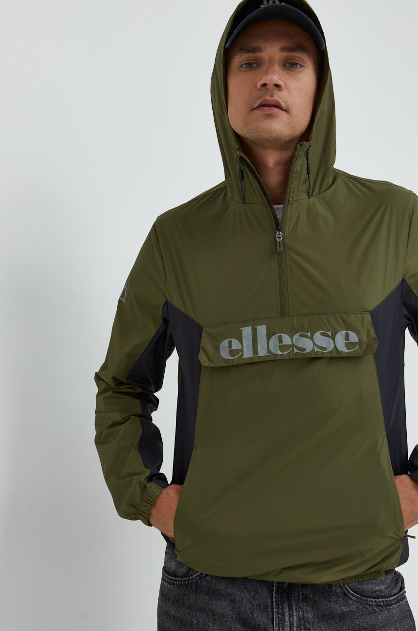 

Яке Ellesse в зелено с преходна изолация, Зелен