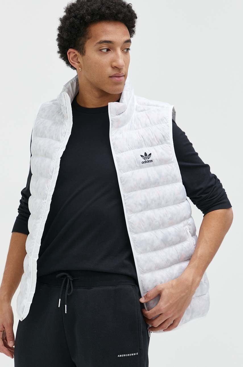 Adidas Originals vesta barbati, culoarea alb, de tranzitie adidas